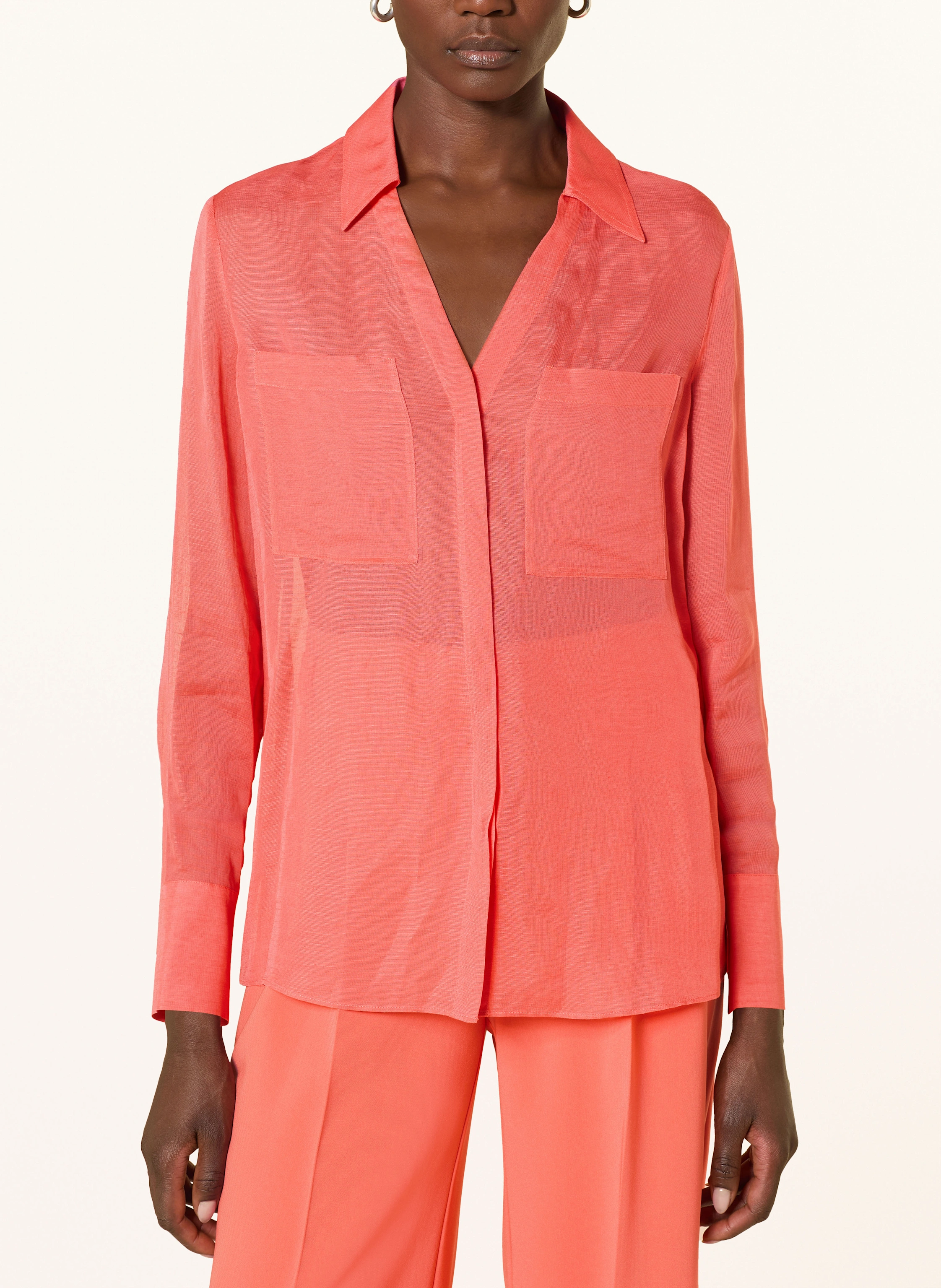 BOSS Bluse BOSALA mit Leinen