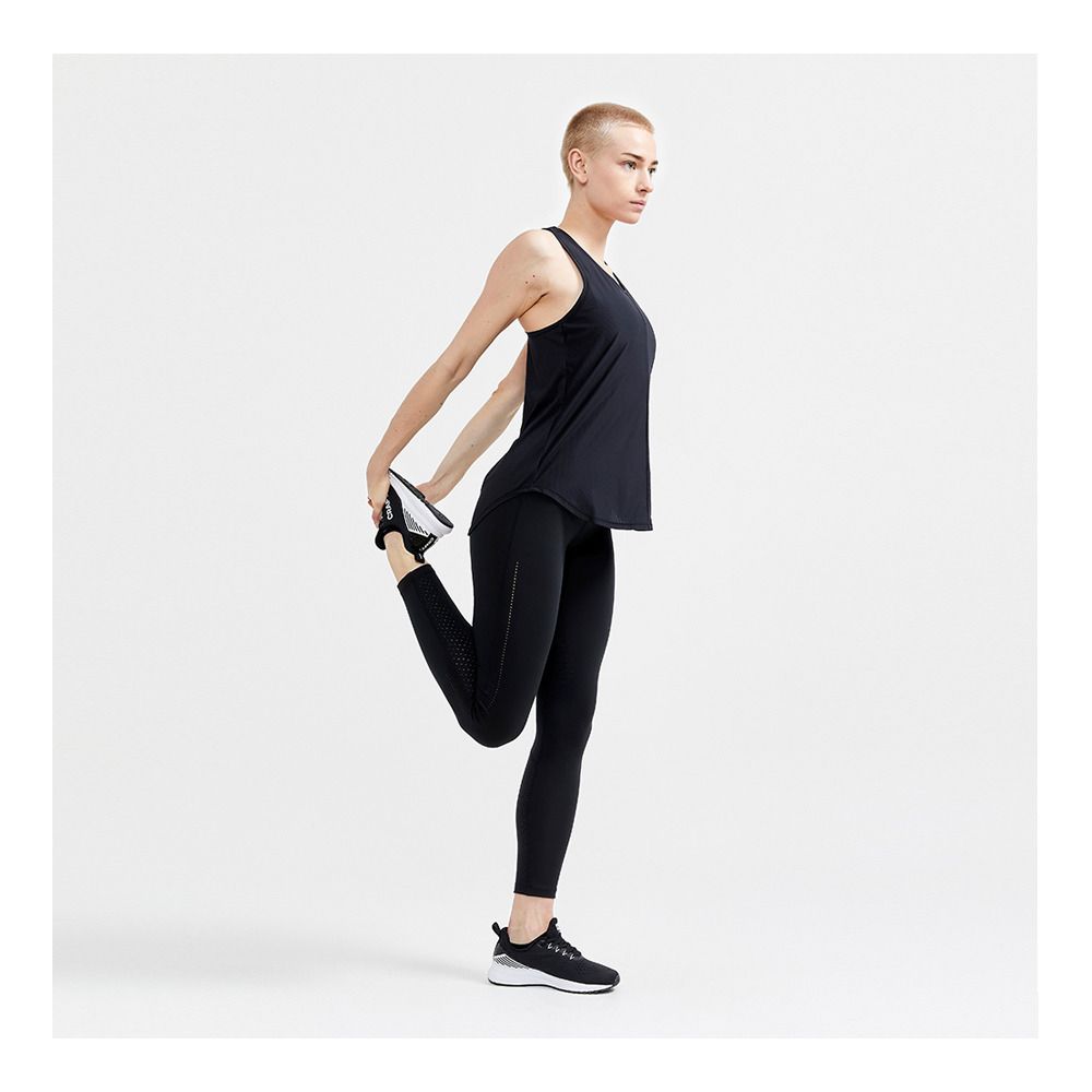 Craft CORE CHARGE RIB - Débardeur Femme black