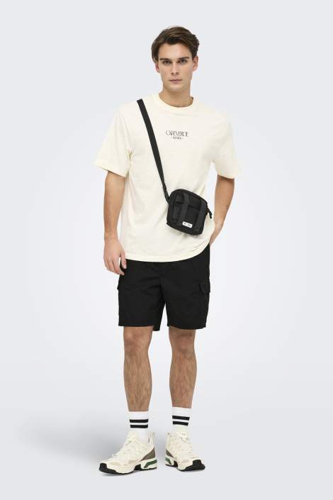 Only & Sons zwarte heren korte broek