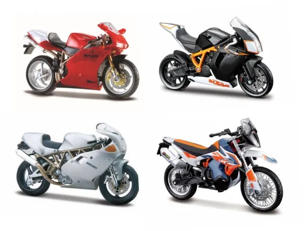 Bburago 1:18 Cycle Assorted- Dispenser