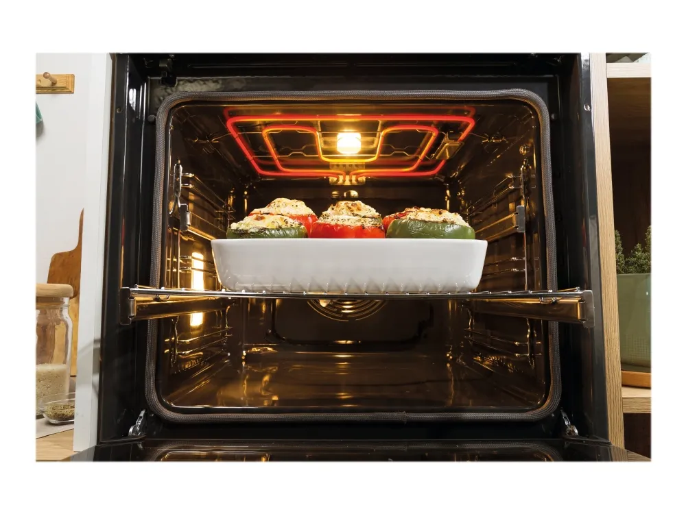 Gorenje Advanced BPSA6747A08BG - Ovn - med dampfunktion - til indbygning - niche - bredde: 56 cm - dybde: 55 cm - højde: 59 cm - med selv-rengøring - Klasse A  - sort