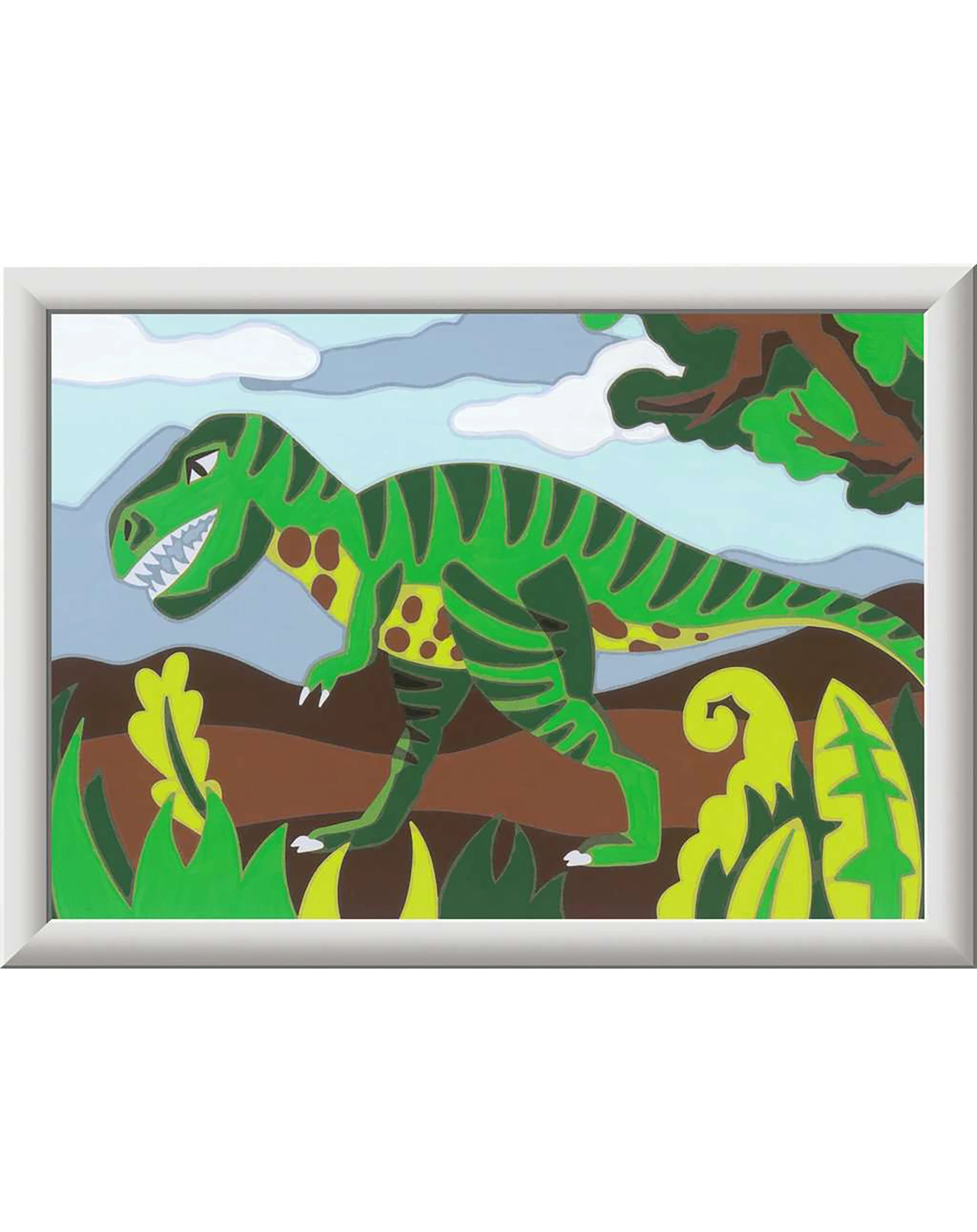 Mal-Set MALEN NACH ZAHLEN  HUNGRIGER DINOSAURIER in bunt