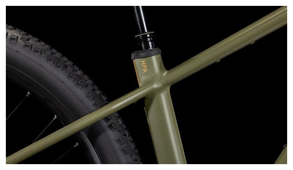 VTT Électrique Semi-Rigide Cube Reaction Hybrid Pro 800 Shimano Deore/Deore XT 12V 800 Wh 27.5'' Vert Dusty Olive 2025