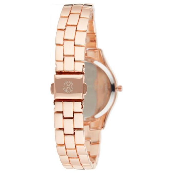 Montre à quartz en acier - Doré rose
