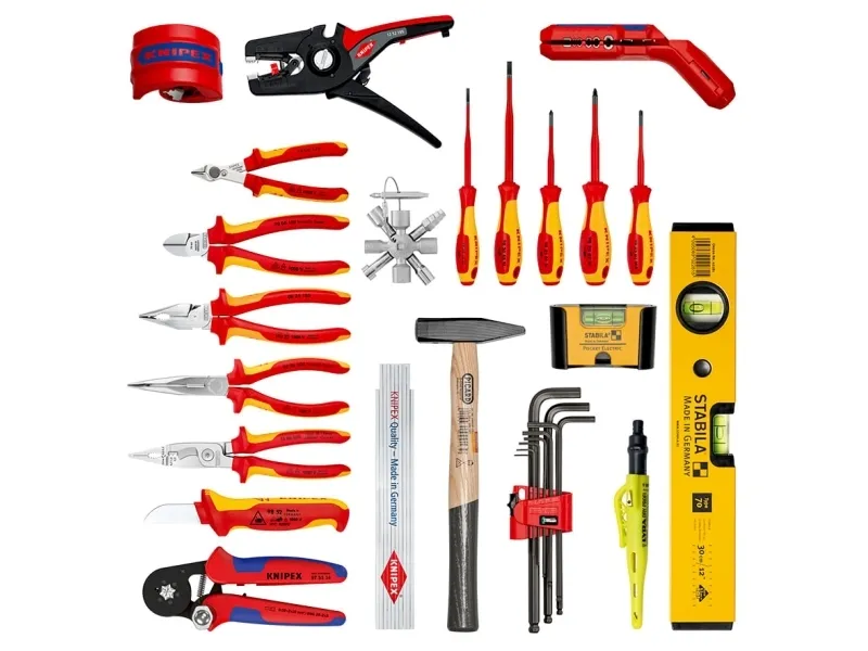 Knipex 00 21 33 E, Rød, Gul, 550 mm, 223 mm, 344 mm, 10,1 kg, 22 værktøjer