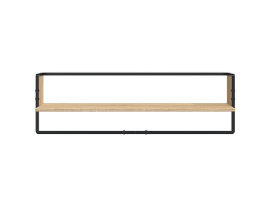VIDAXL - Etagère murale Ensemble d'étagères murales avec barres 6 pcs chêne sonoma