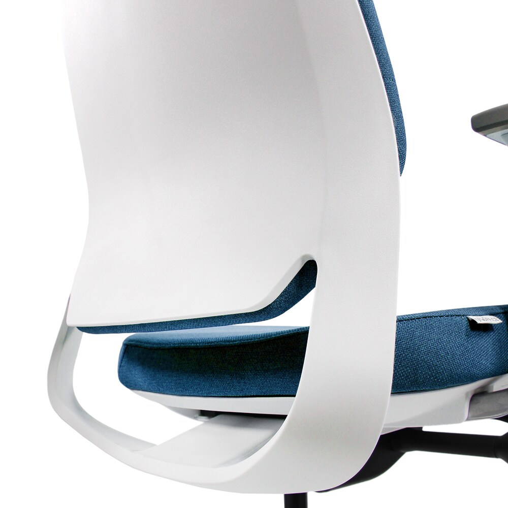 Profi Bürostuhl CHIARO T4 WHITE Stoff mit Armlehnen (höhenverstellbar) hjh OFFICE