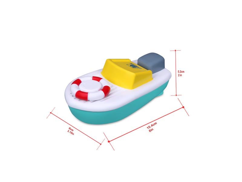 BB Junior Badespielzeug Splash n Play Boot Propeller Spielzeug für Kinder
