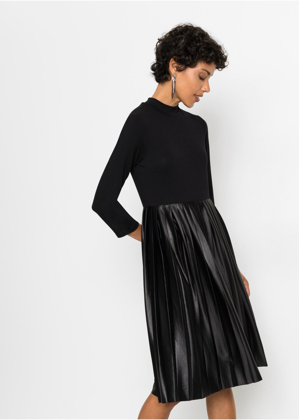 Robe en jersey en mélange de matière