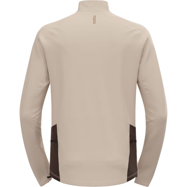 T-shirt running ODLO X-ALP CERAMIWARM MID LAYER 1/2 ZIP SILVER CLOUD