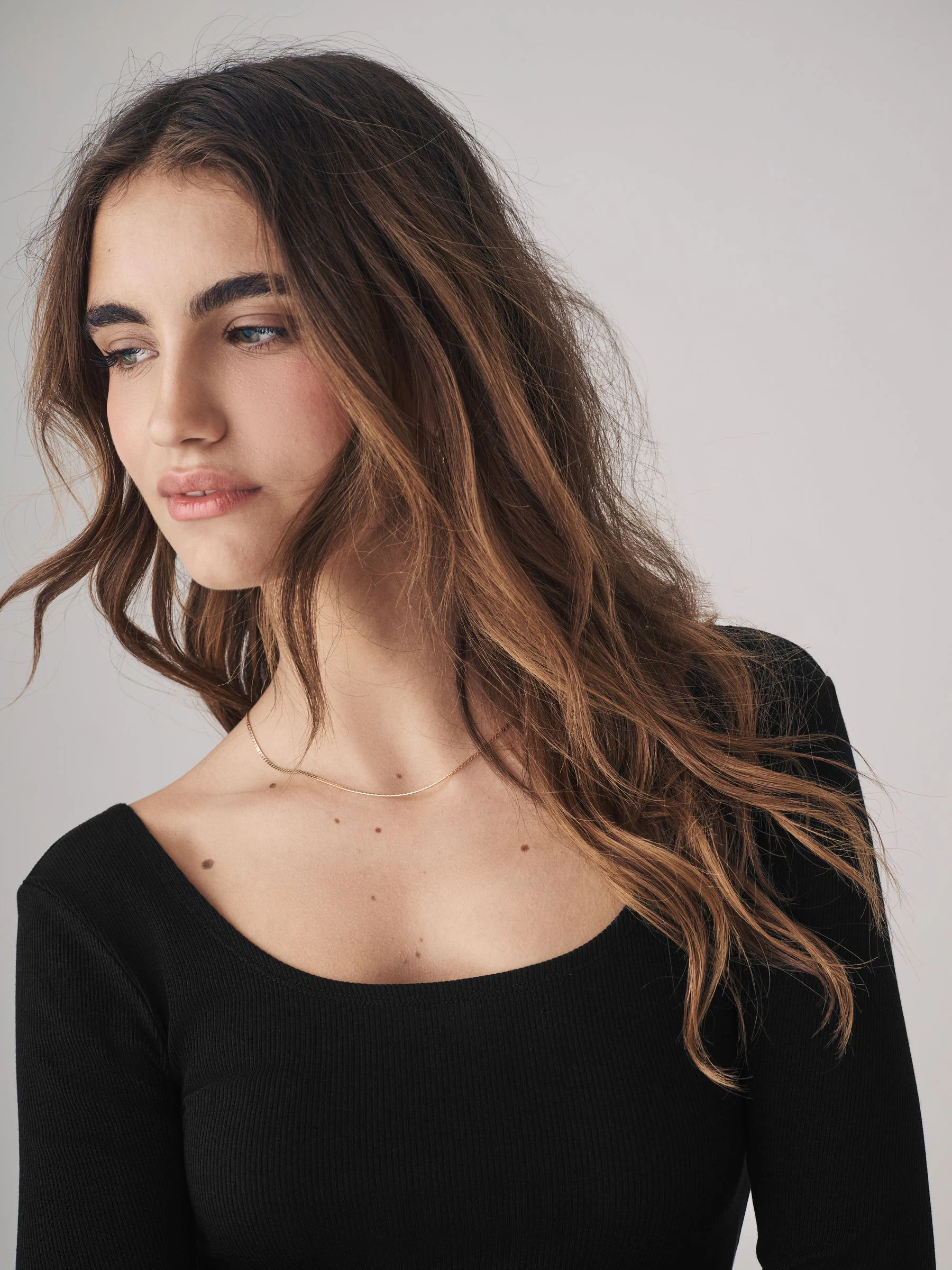 The Set 3 Pack Ribbed Long Sleeve Bodysuits