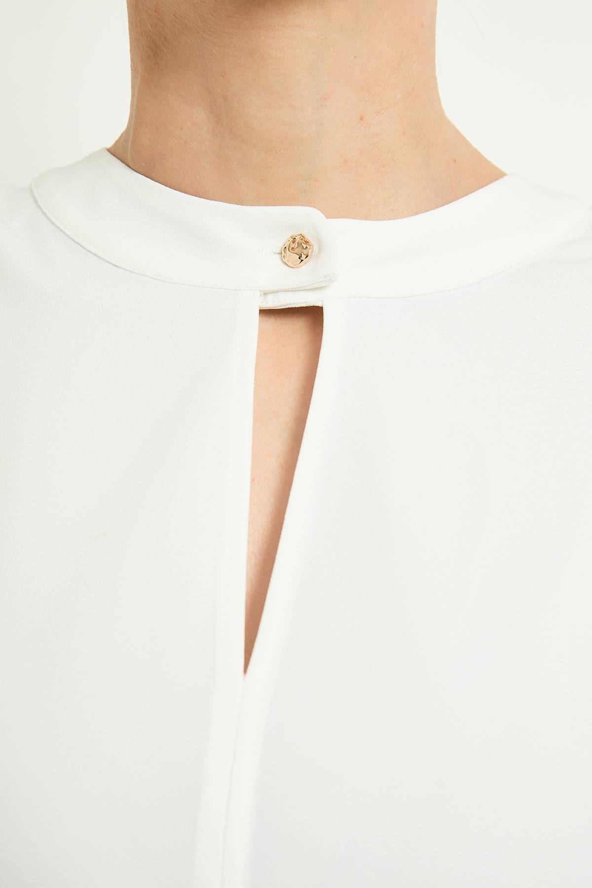 Wallis Chemisier À Découpe Goutte D'eau Avec Détails Boutonnés