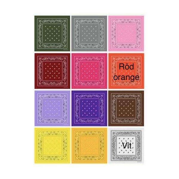 Bandana Paisley mønster skjerf - Mix