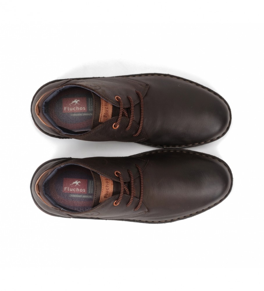Botas de cano curto Fluchos Alfa F0701 em couro marrom