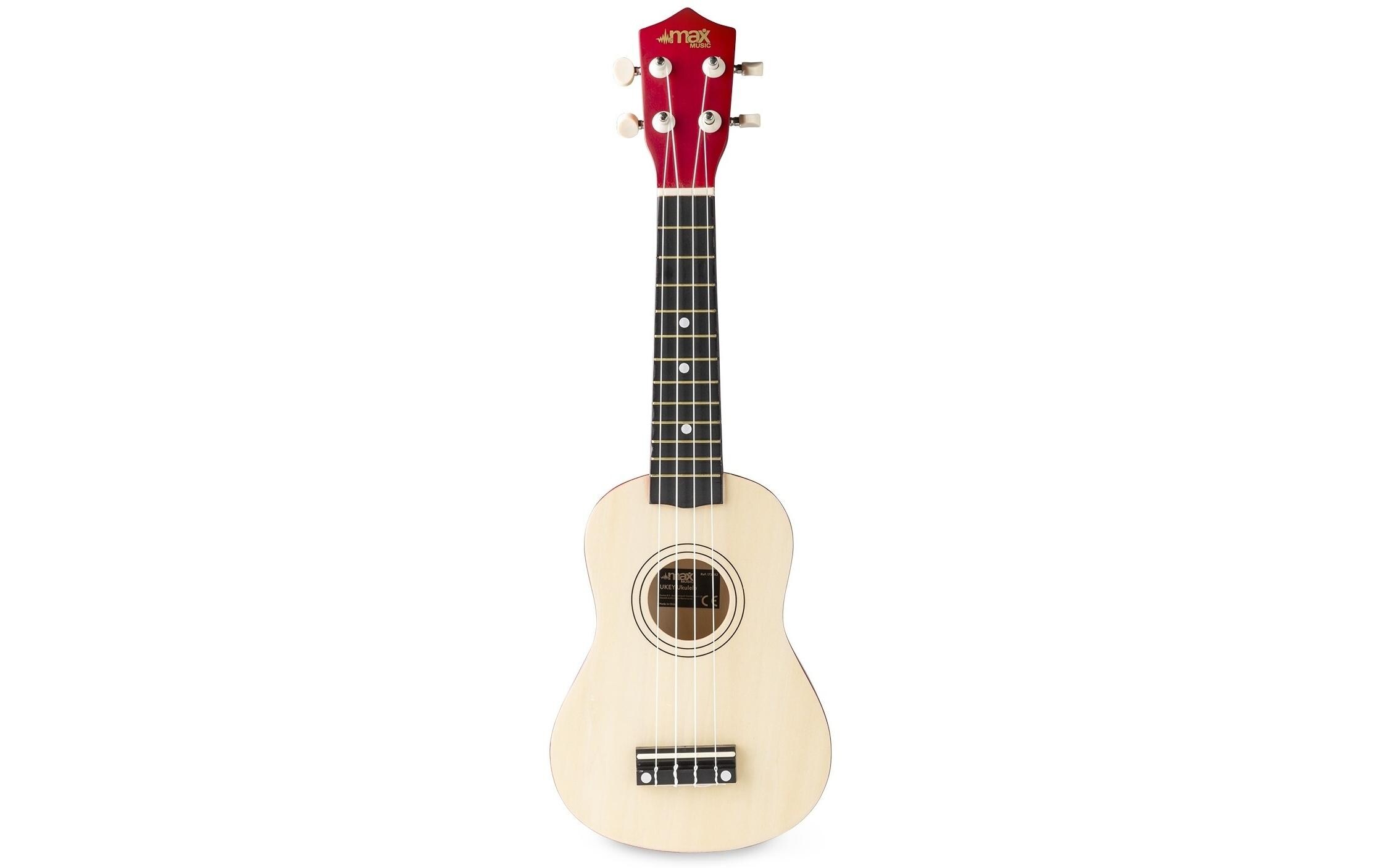 Ukulele UKEY Set Soprano Natural 21 ZollSopranukulele mit Tasche und Zubehör