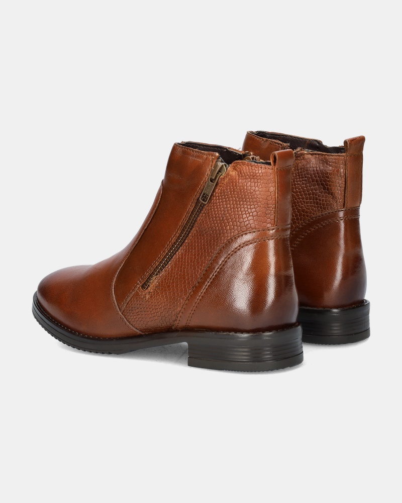 Cafe Moda Enkellaarsjes  - cognac