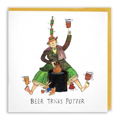 Beer Tricks Potter Card