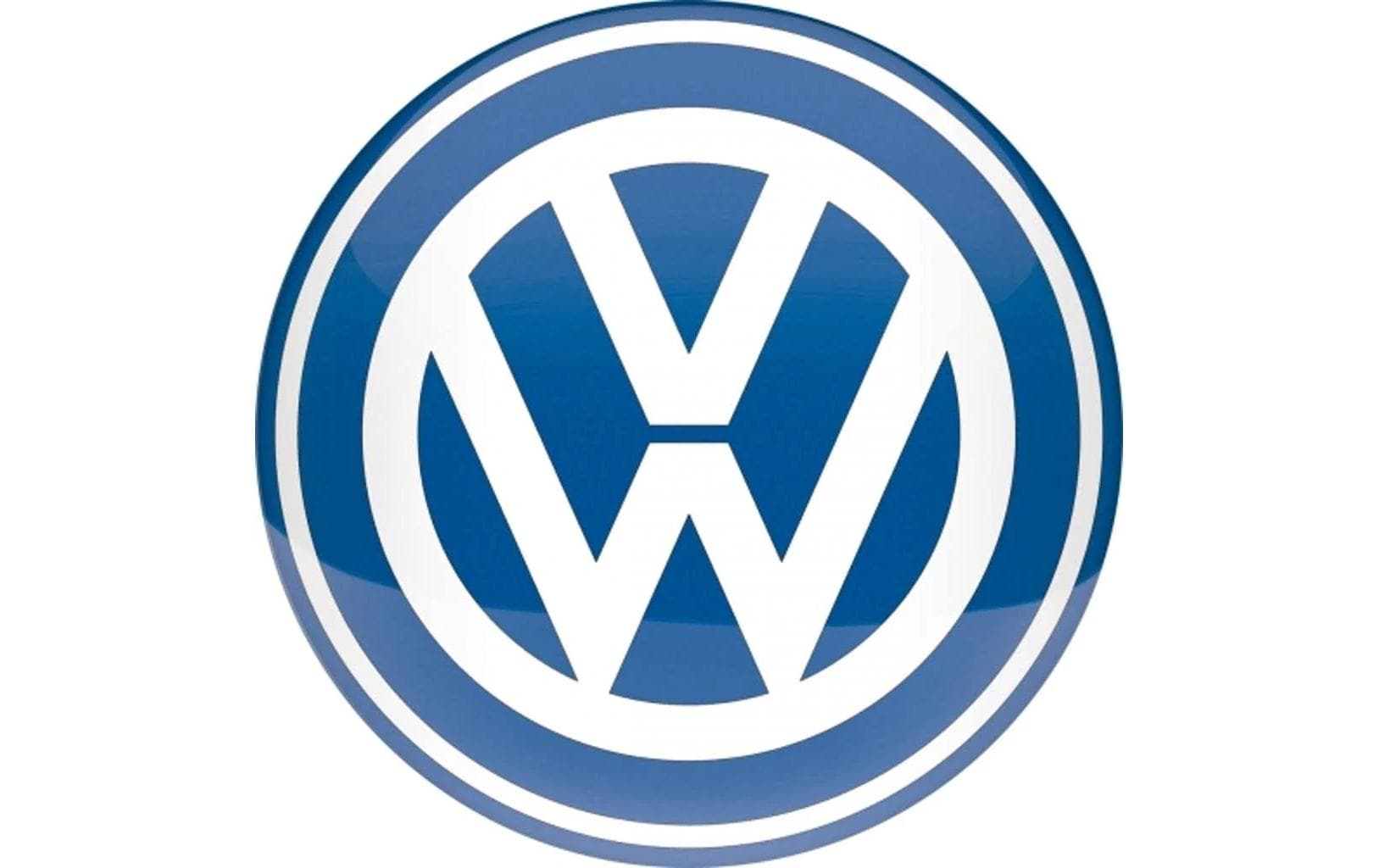 Schild VW Logo Blau/WeissRundes Metallschild