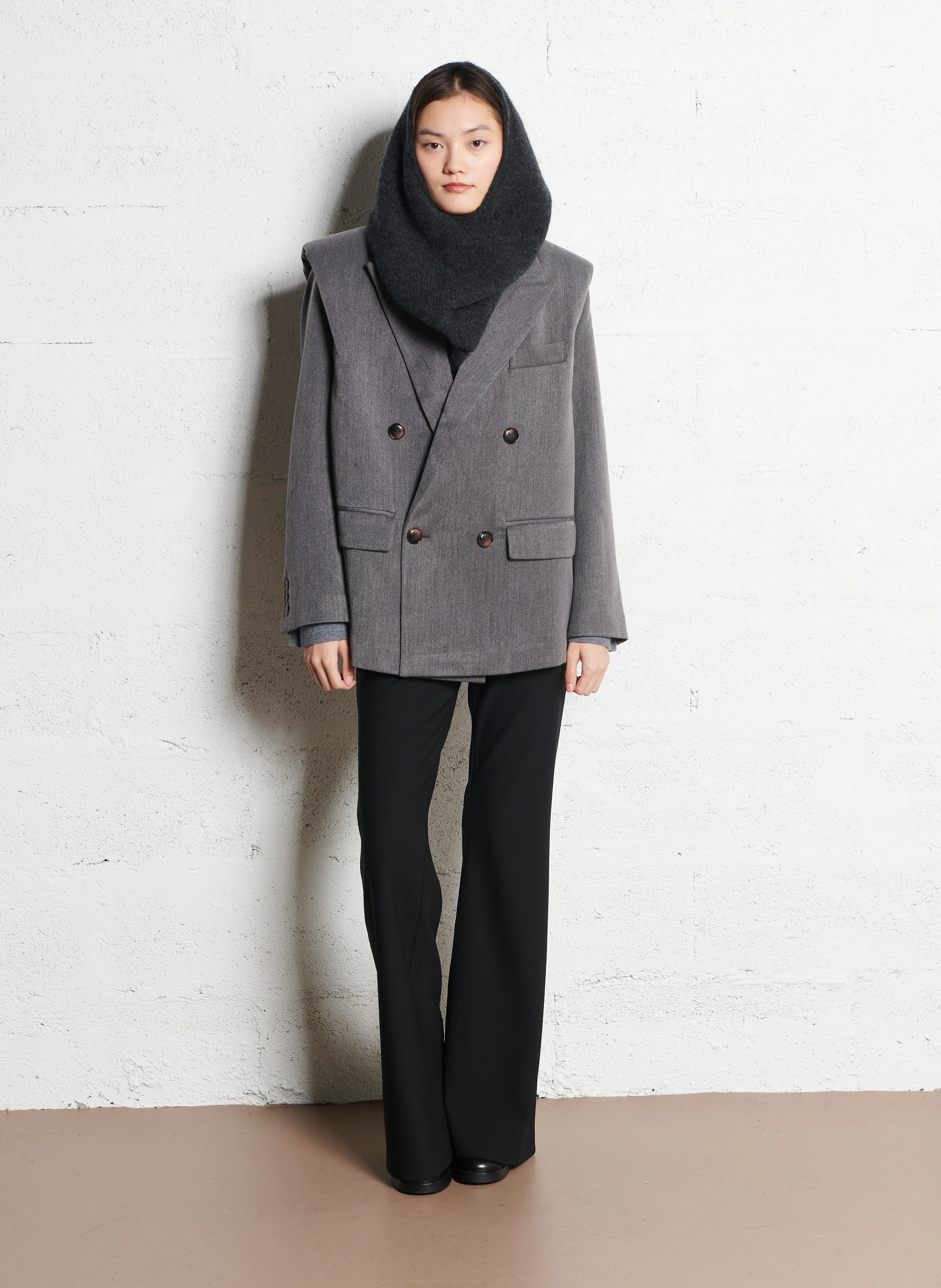 VOROS - Veste de tailleur| Gris