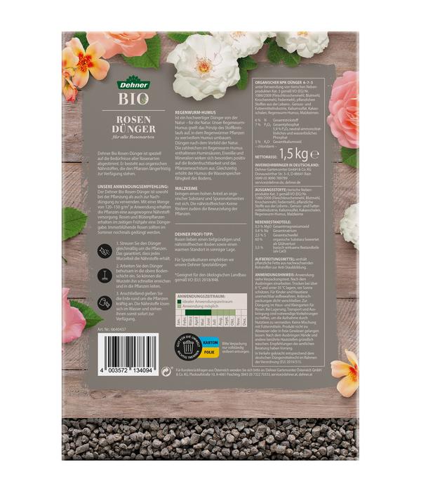 Dehner Bio Rosen-Dünger, 1,5 kg