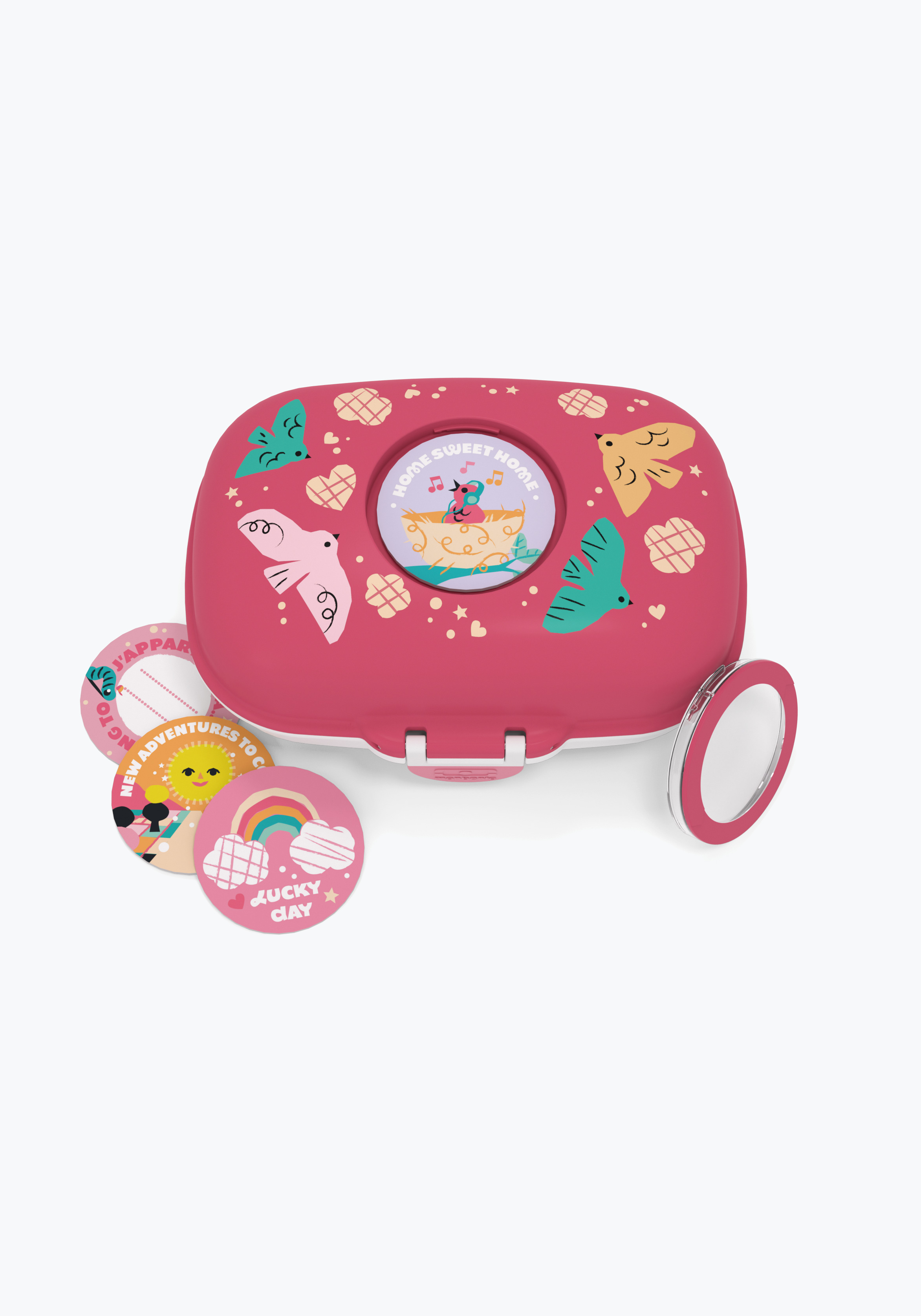 Monbento Kinder-Snackbox MB Gram Rose Birds
