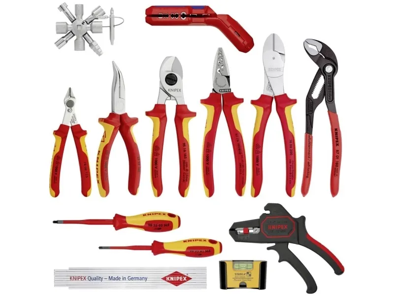 Knipex 00 20 90 V02, Rød, Gul, 165 mm, 93 mm, 1,92 kg, 13 værktøjer