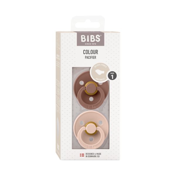 BiBs Fopspeen Anatomisch - 2 Stuks - 0-6mnd - Blush/Woodchuck