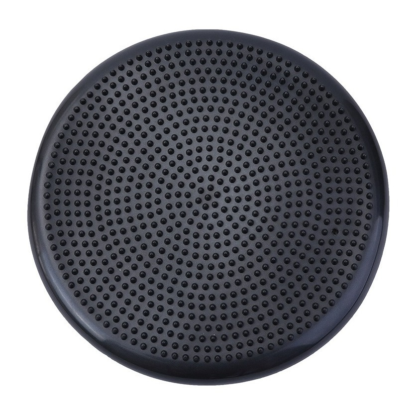 (Ø34cm) Sport Balance Kissen Ballsitzkissen Noppenkissen für Balancetraining inkl. Pumpe - Schwarz