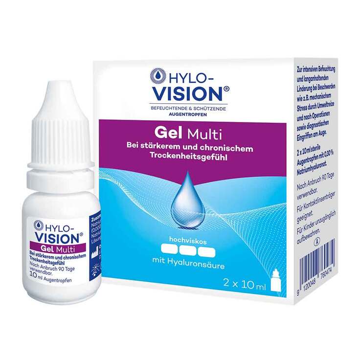 HYLO-VISION Gel Multi Augentropfen, 2X10 ml