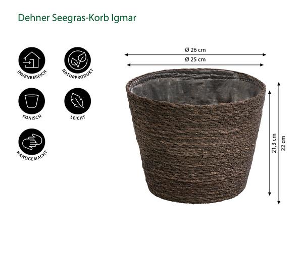 Dehner Seegras-Korb Igmar, konisch