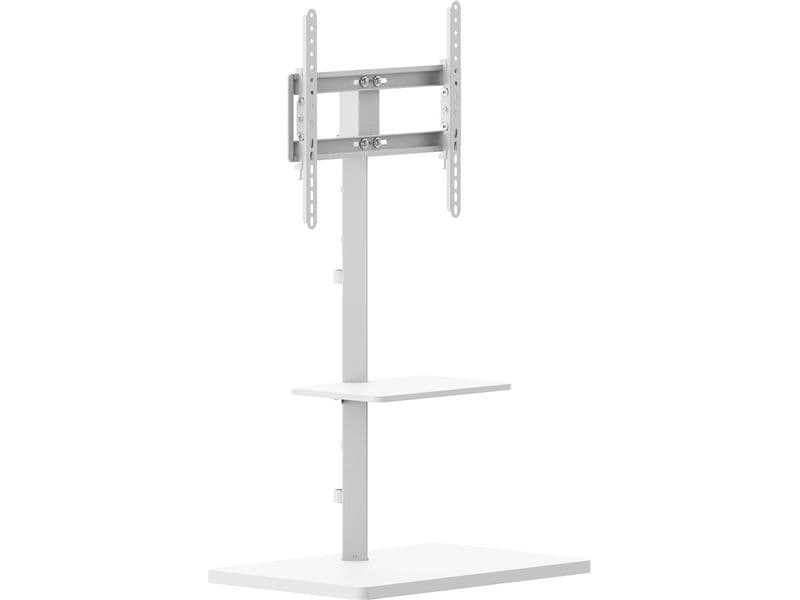 PureMounts Standfuss PM-TVS-21 Weiss Erstklassige Lösung für Bildschirme von 32 bis 65 Zoll