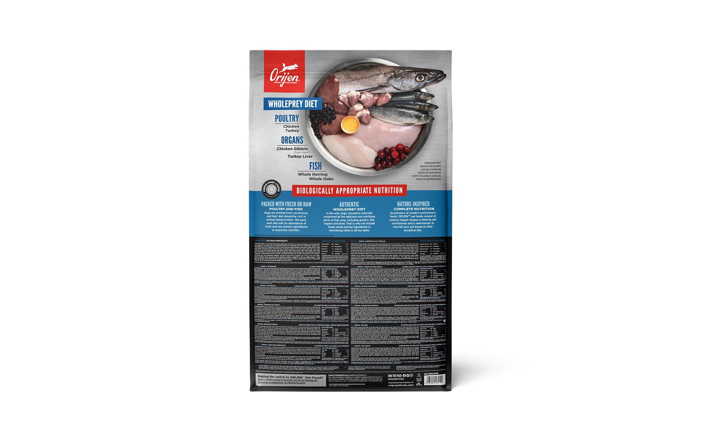 Trockenfutter Dog Original mit Geflügel & Fisch, 11.4 kgAlleinfutter für Hunde
