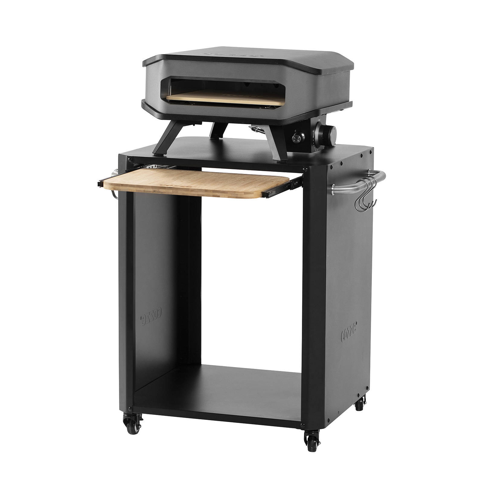 Cozze trolley met uitschuifbare snijplank