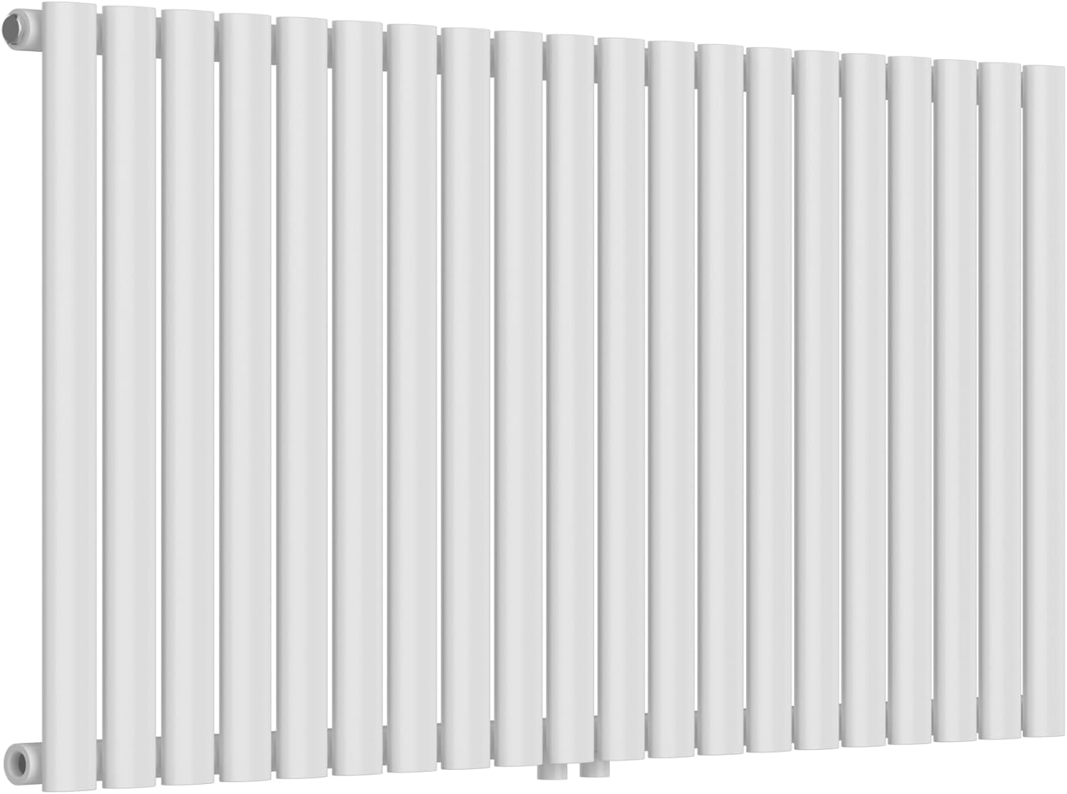 [neu.haus] Flachheizkörper Nore Röhrenheizkörper Designheizkörper Heizung Paneelheizkörper Raumheizkörper Mittelanschluss Einlagig Horizontal für Wohn-und Schlafzimmer Küche Bad 60x120cm Weiß 857W