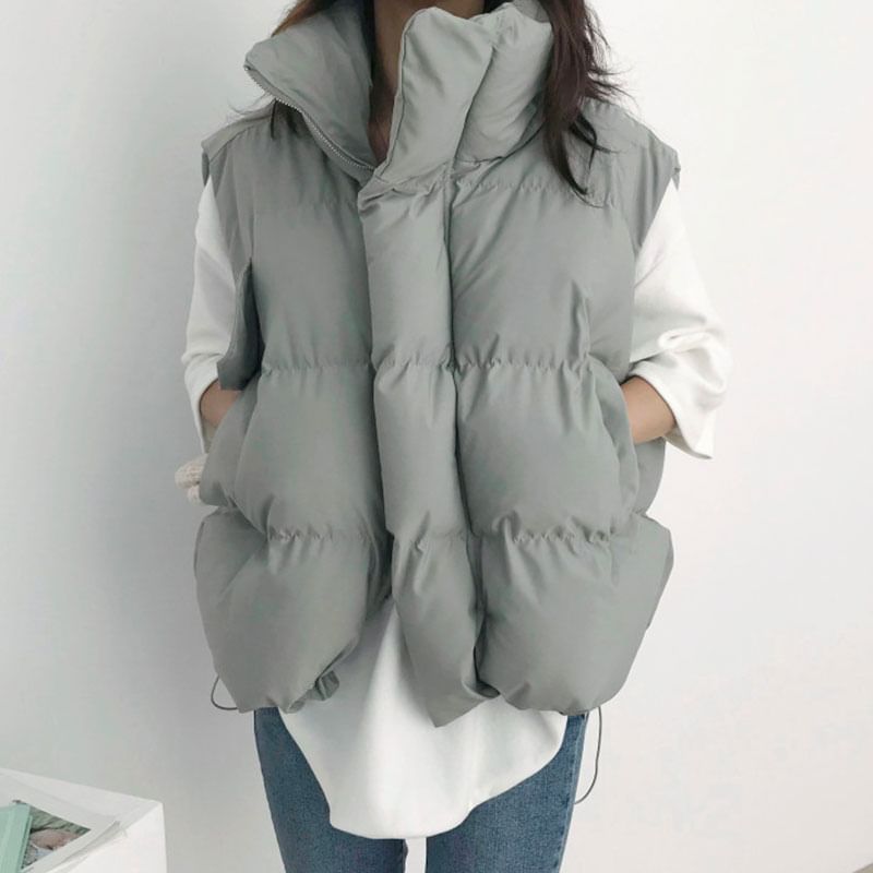Coris - Gewatteerd vest met kraag