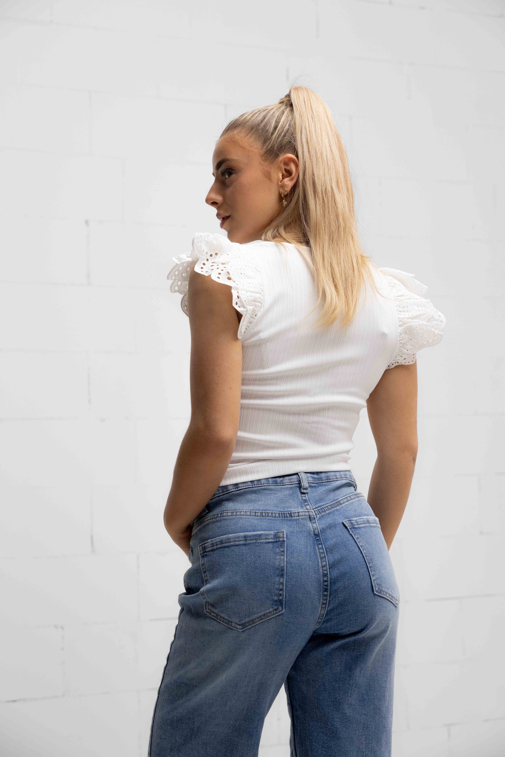 Guess Sangallo Top Dames Wit