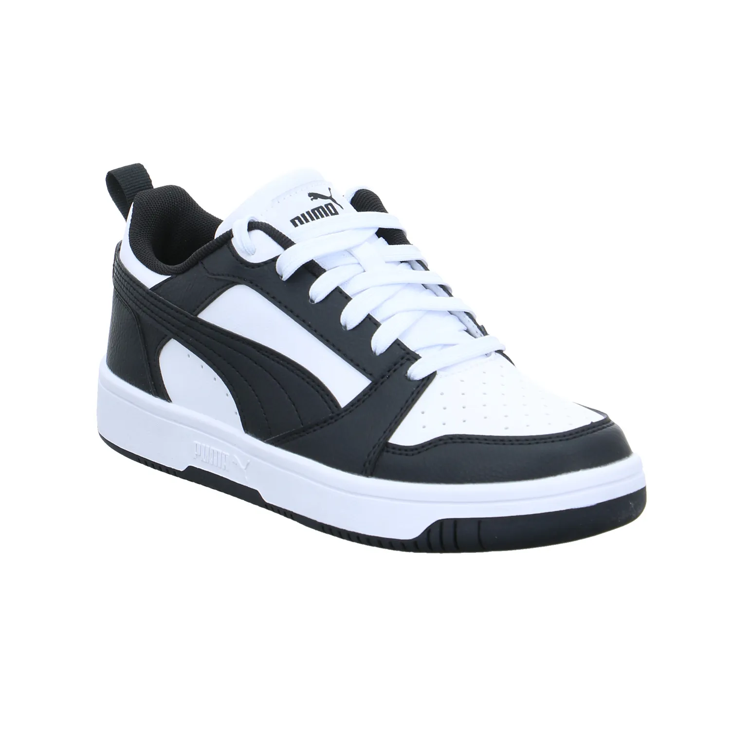 PUMA Kinder Sportschuh Weiss Lederimitat