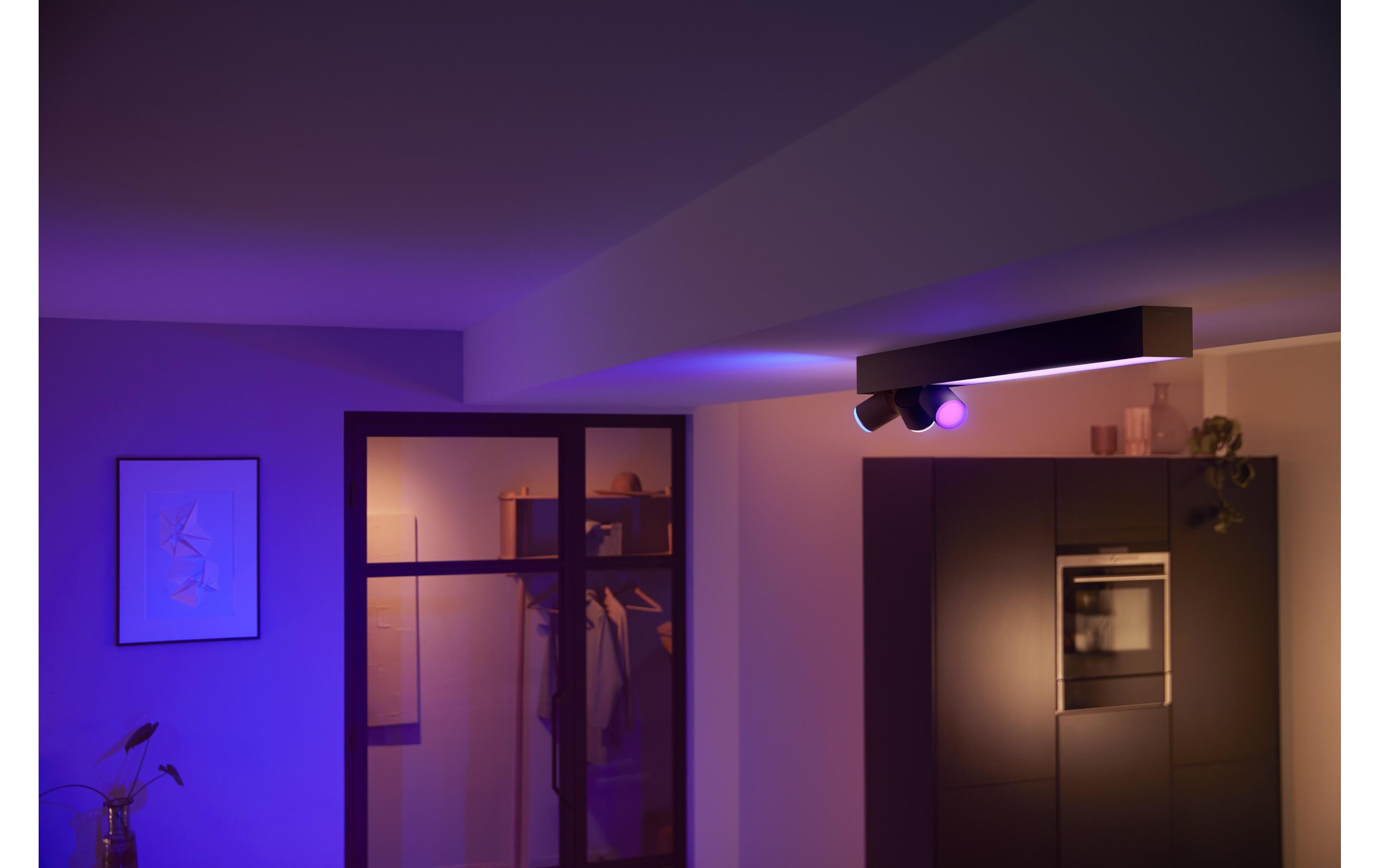 White & Color Ambiance Centris 3-Deckenspot Schwarz<br>Smarte Beleuchtung für jeden Raum