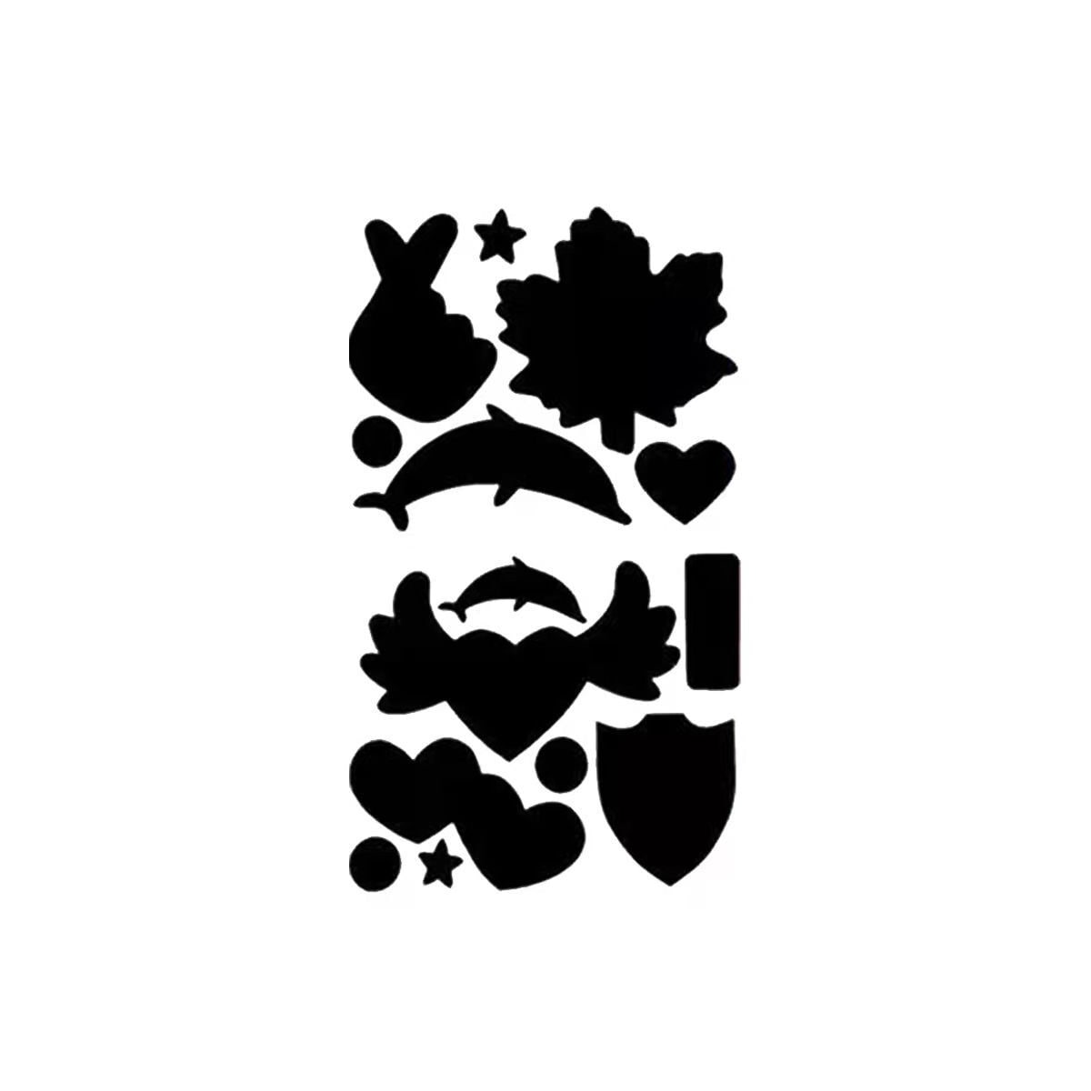 Selvklebende vanntette reparasjonslapper for klesreparasjon 10 ark Pingvin-form