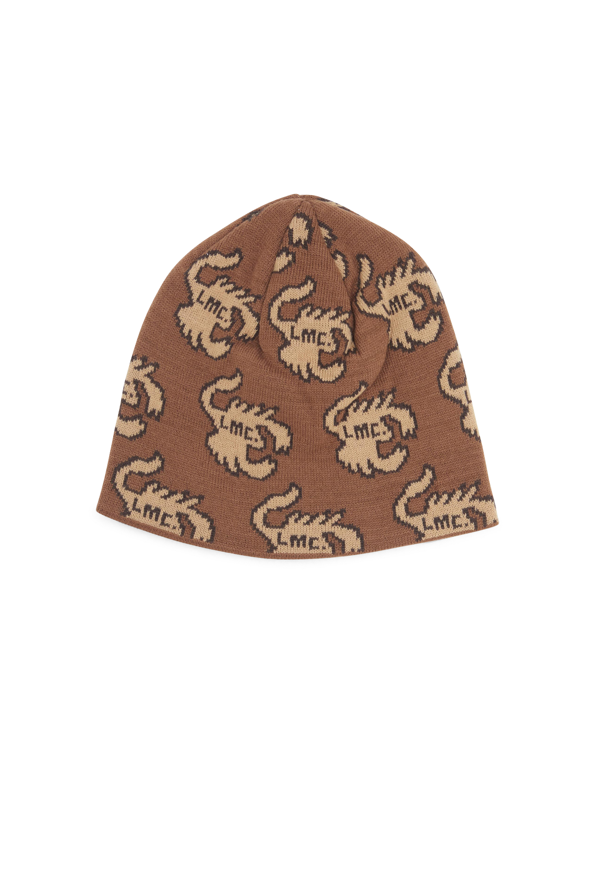 LOST MANAGEMENT CITIES Bonnet SCORPION UNCUFFED BEANIE Marron