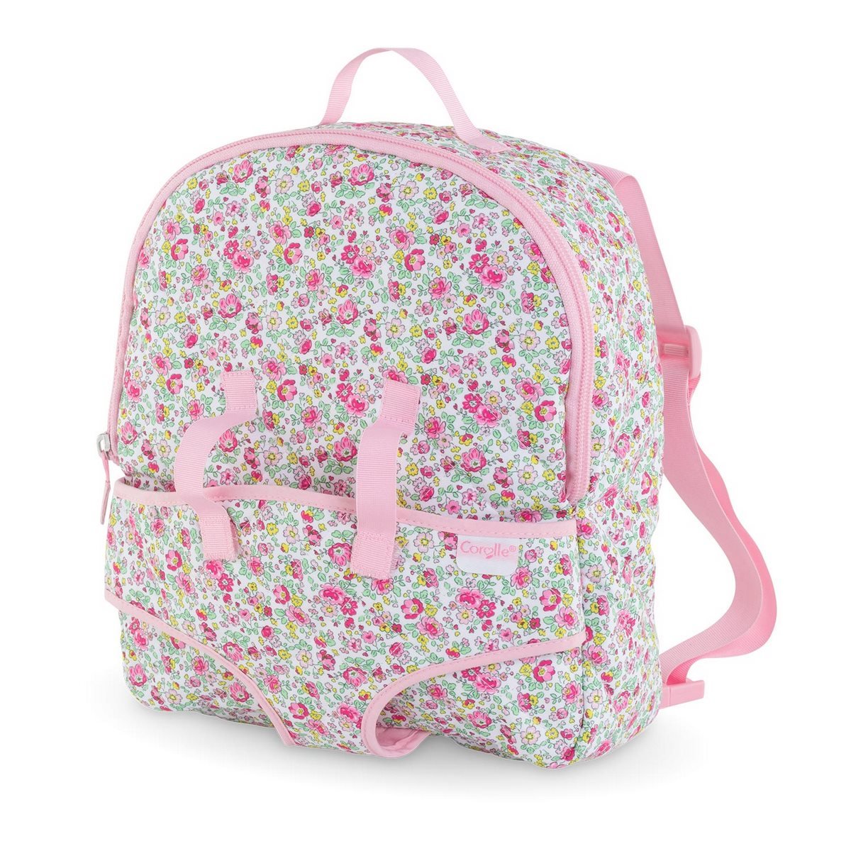 Mon premier Sac à dos porte Poupon fleuri