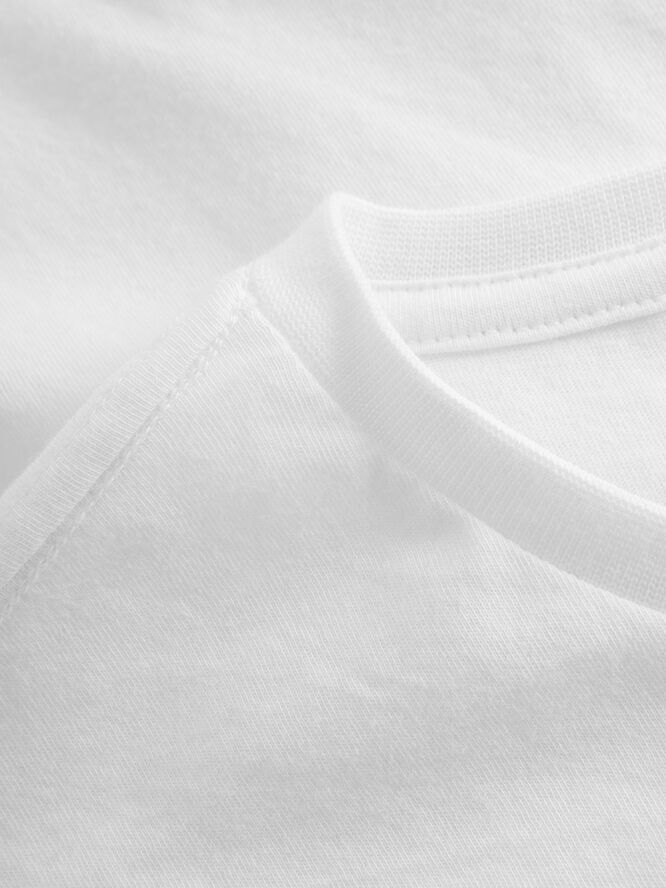Knowledge Cotton Apparel AGNAR basic t-shirt - Regenerative Organic Certified™ - GOTS/Vegan Hvid