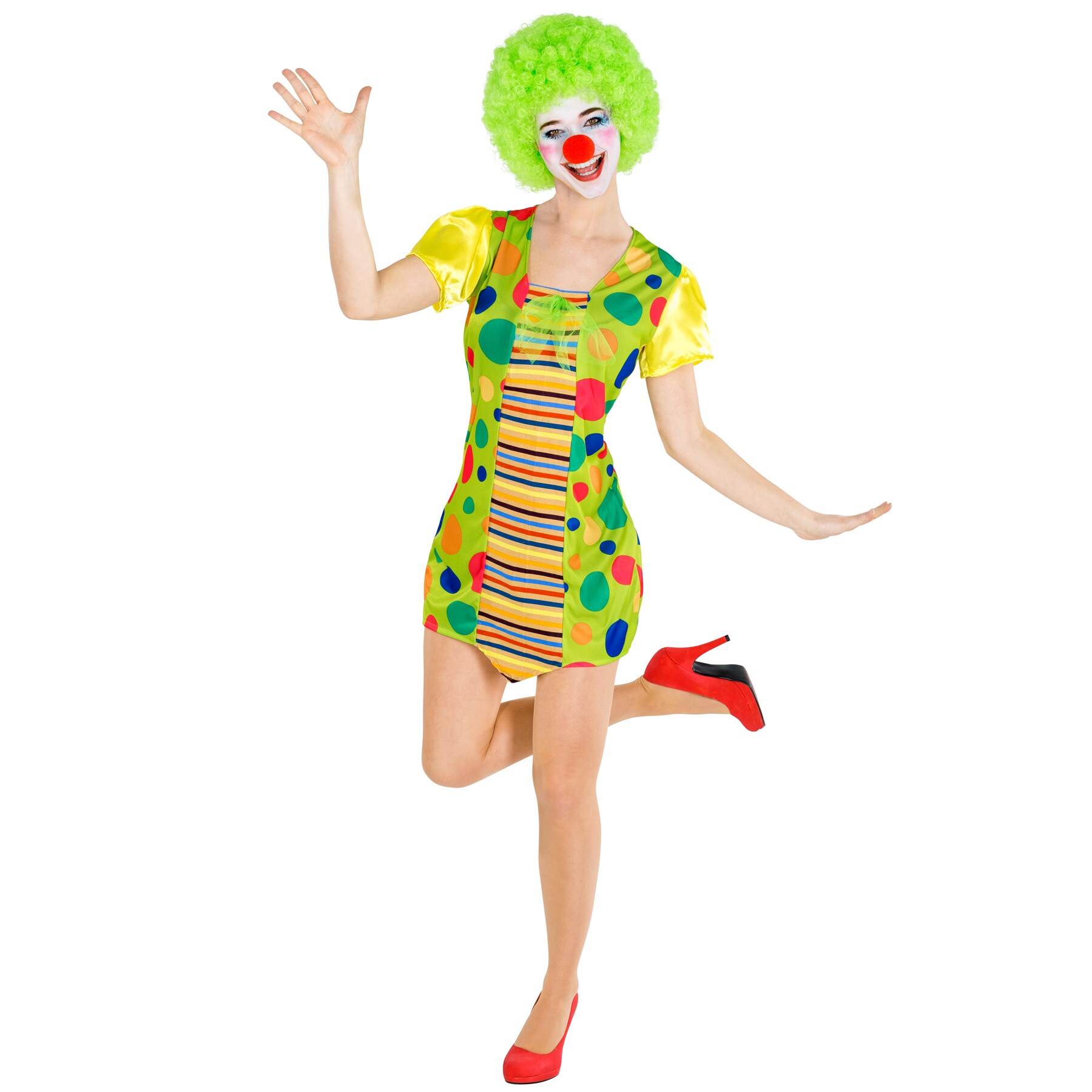 tectake® Frauenkostüm Clown Jekaterina