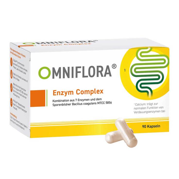 Omniflora Enzym Complex mit Bacillus coagulans Kapseln , 90 St