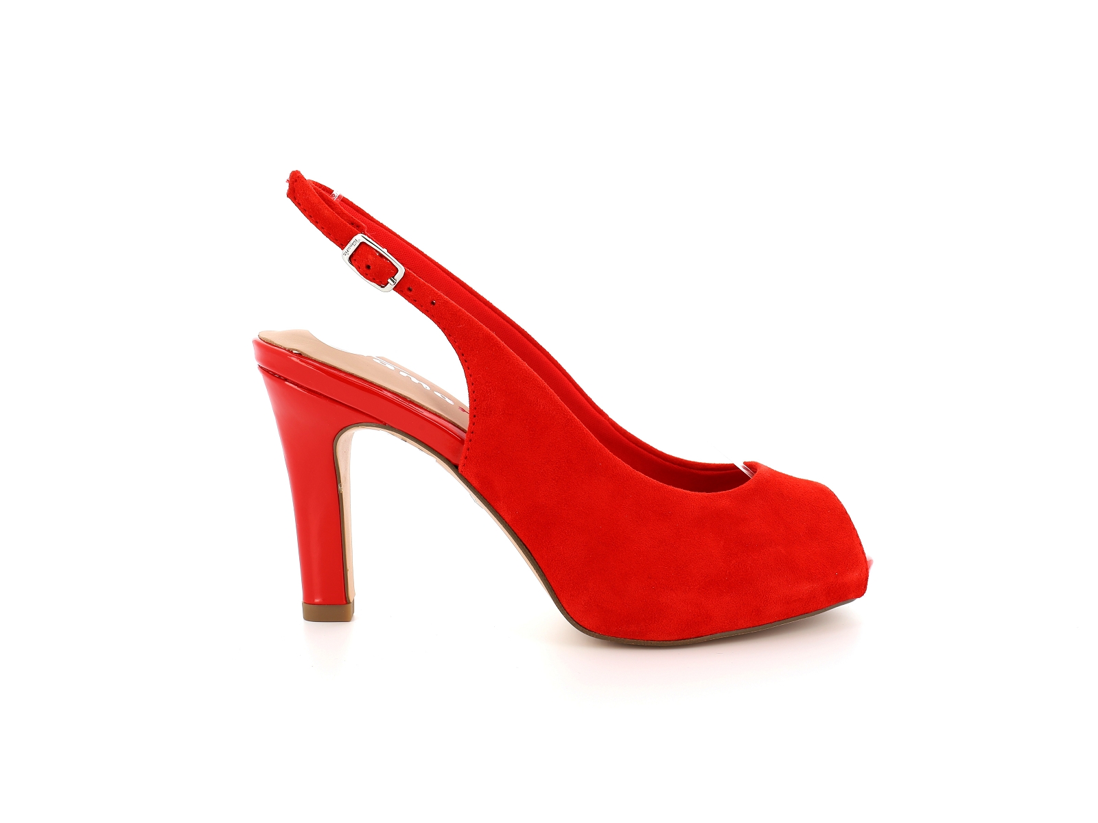 Tamaris-29609 Nubuck Velours Rouge