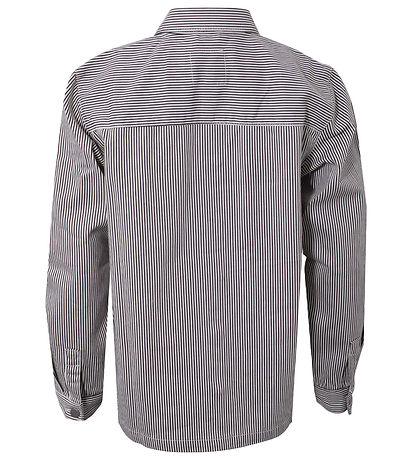 Hound Skjorte - Striped Overshirt - Blåck/Off White