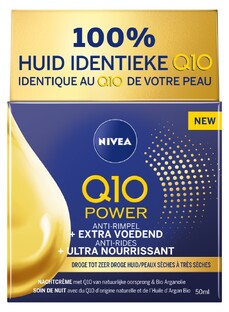 Nivea Q10 Power Anti-Rimpel   Extra Voedende Nachtcrème 50ML