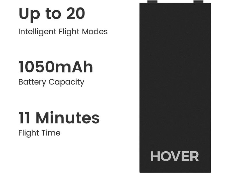 HOVERAir RC-Akku LiPo 1050 mAh 7.7 V Hoverair X1, Schwarz Zusatzakku für die Hoverair X1 Drohne