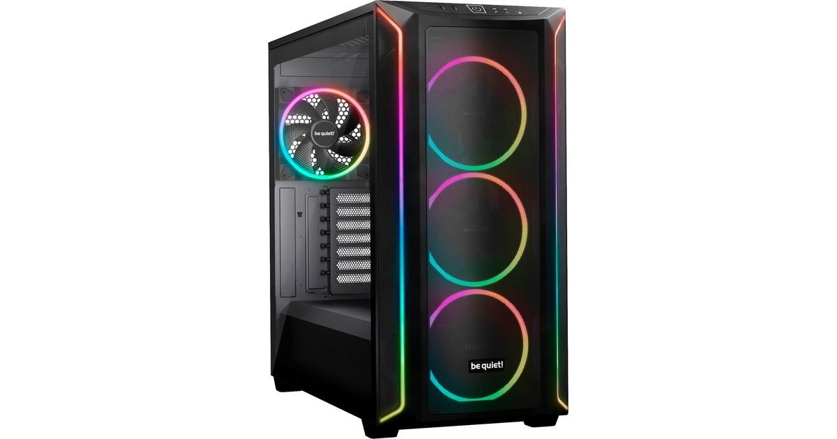 be quiet!SHADOW BASE 800 FX midi tower behuizing  (Zwart | 2x USB-A | 1x USB-C | RGB | Tempered Glass)