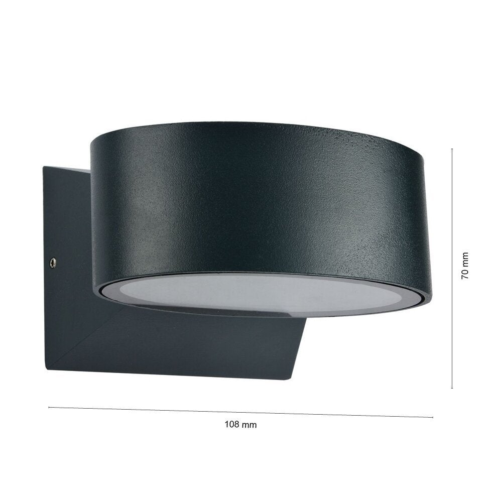 famlights | Nina LED buitenwandlamp van aluminium in antraciet